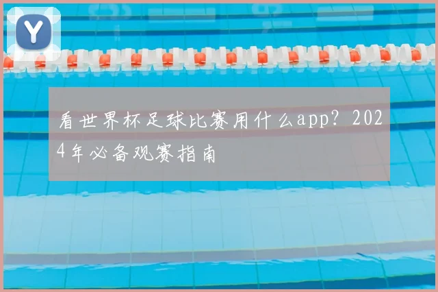 看世界杯足球比赛用什么app?2024年必备观赛指南